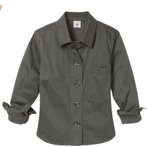 Cabi Crossroads Utility Jacket Women’s Size L Button Front Boxy Fit 0027